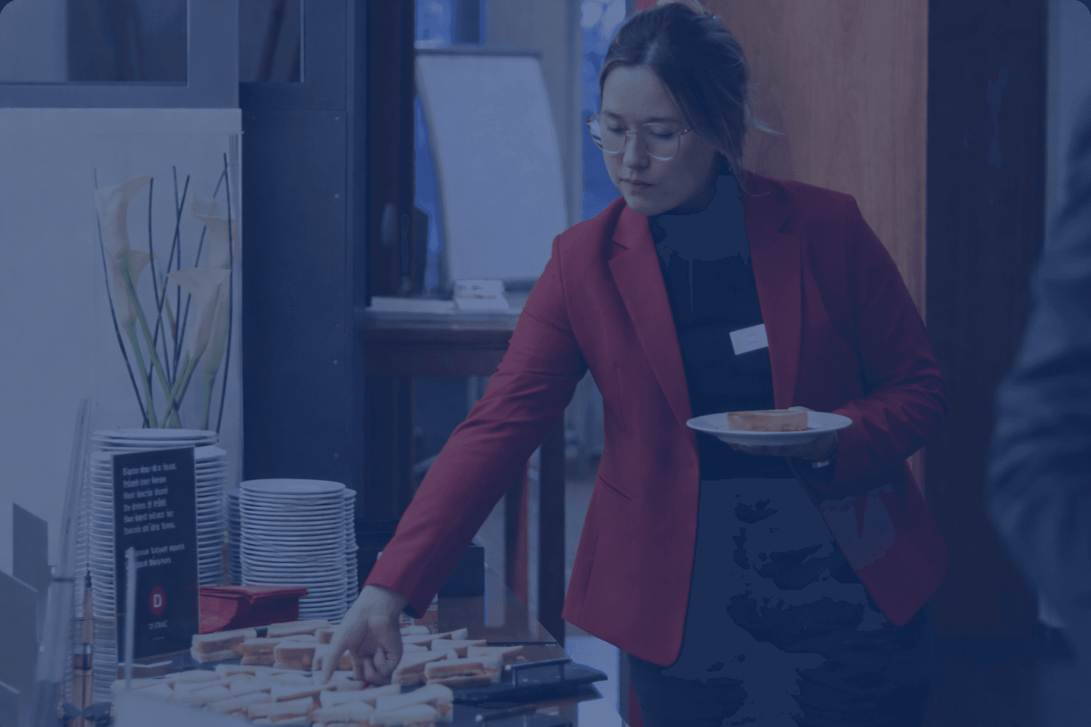 Students at career fair