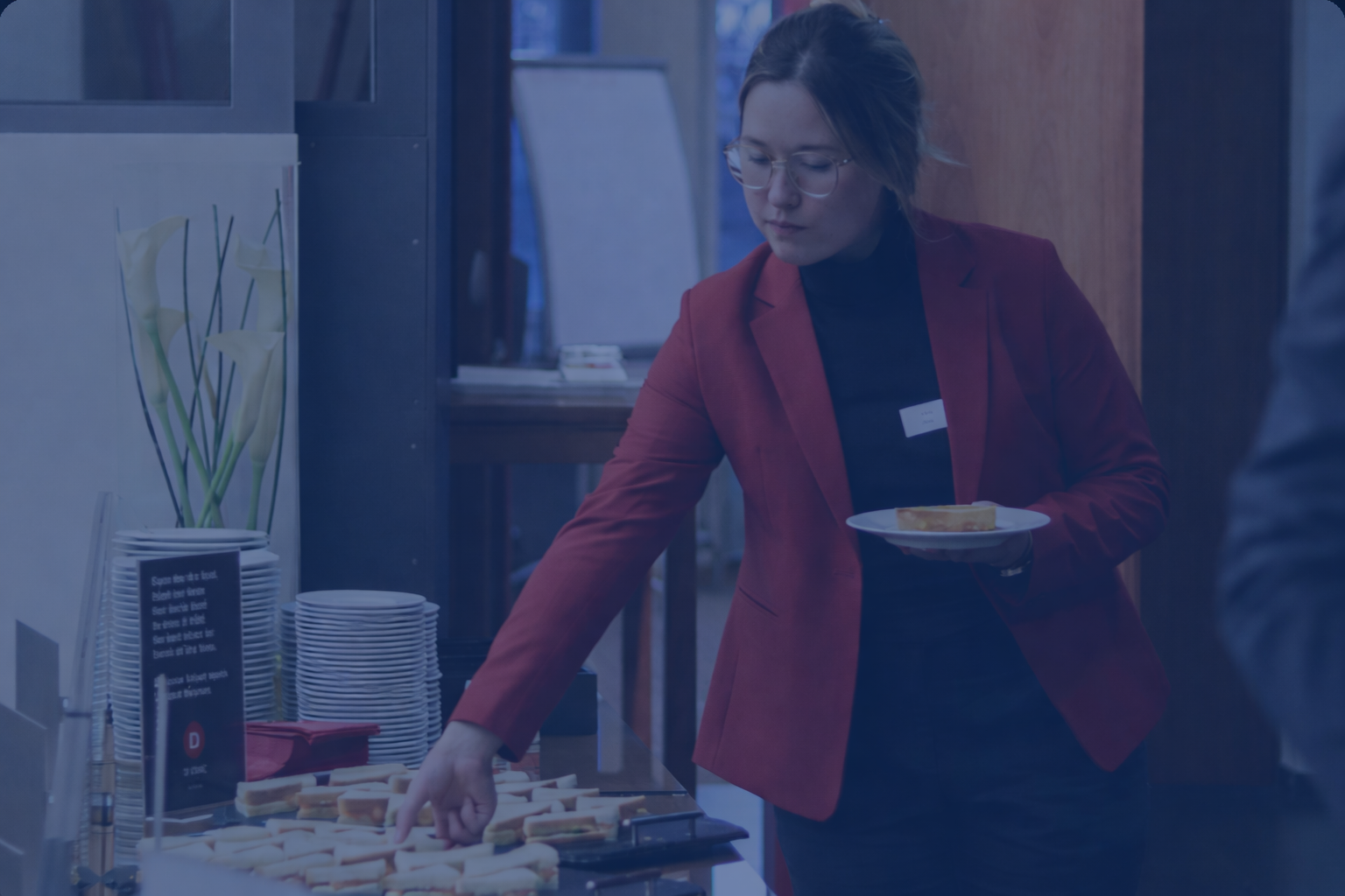 Students at career fair